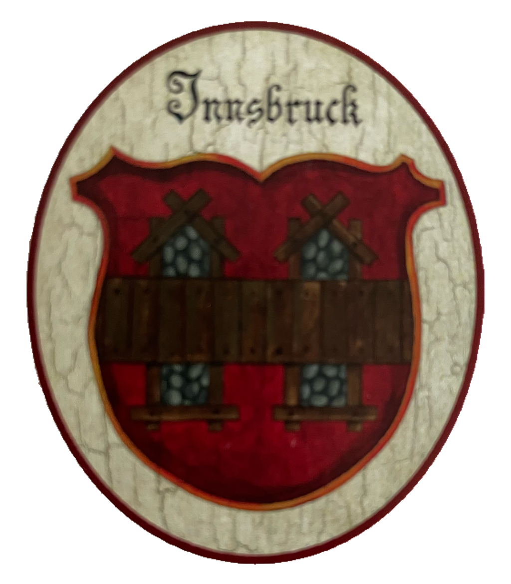 Nostalgie Holzschild Innsbruck Tirol Wappen Österreich Schild