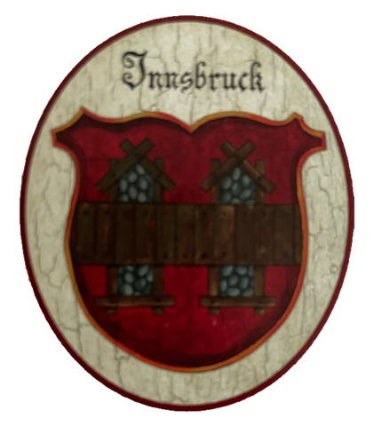 Nostalgie Holzschild Innsbruck Tirol Wappen Österreich Schild