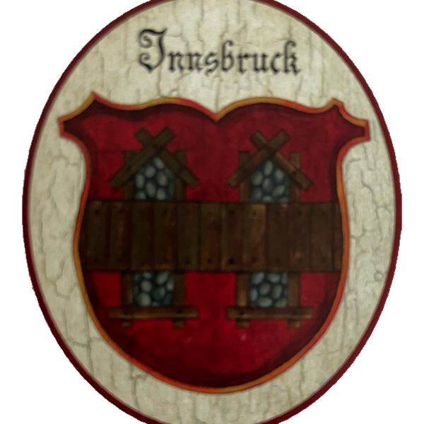 Nostalgie Holzschild Innsbruck Tirol Wappen Österreich Schild