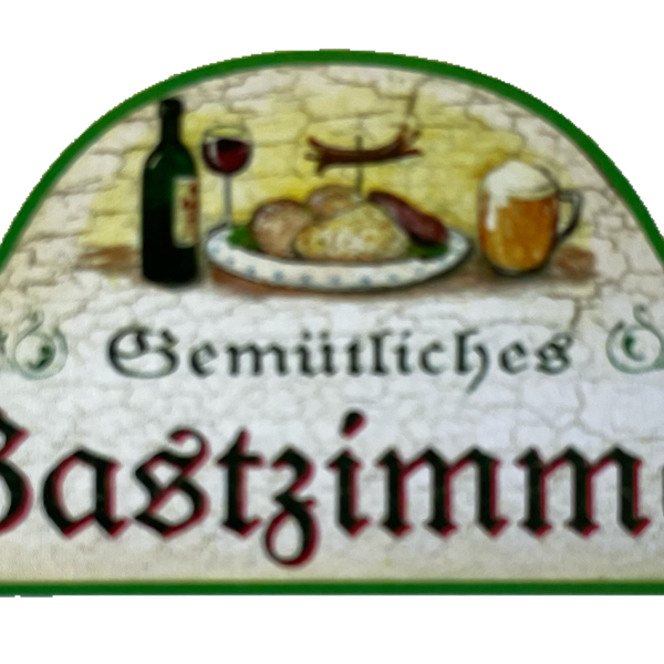 Nostalgie Holzschild Gemütliches Gastzimmer Gast Besucher Raum Haus Schild