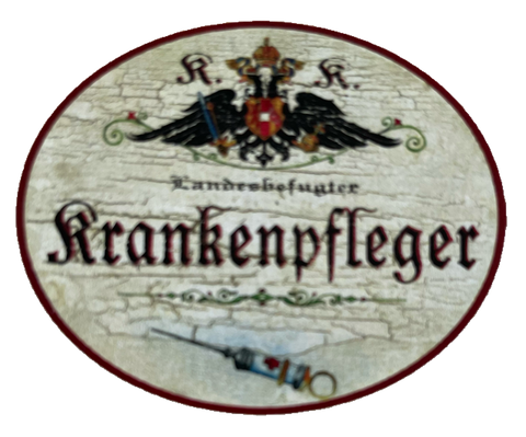 KuK Nostalgie Holzschild Landesbefugter Krankenpfleger Pflege Patienten Schild