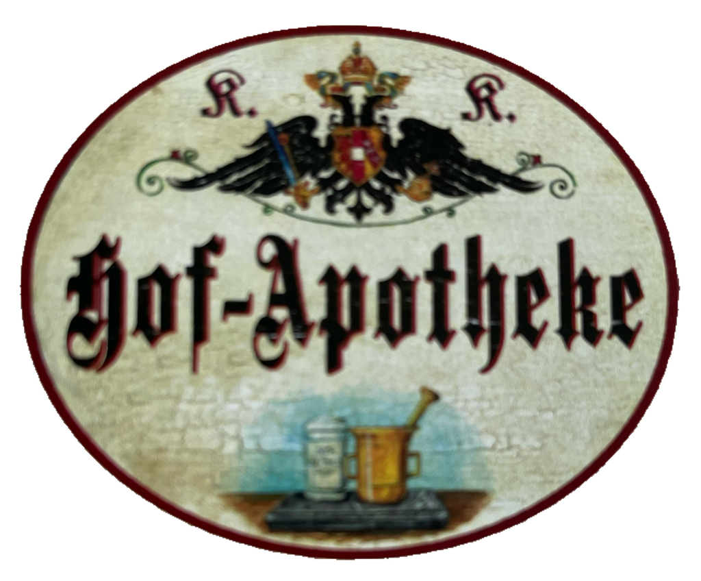 KuK Nostalgie Holzschild Hof-Apotheke Pharmazie Apotheker Apotheke Schild