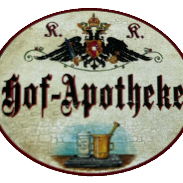 KuK Nostalgie Holzschild Hof-Apotheke Pharmazie Apotheker Apotheke Schild