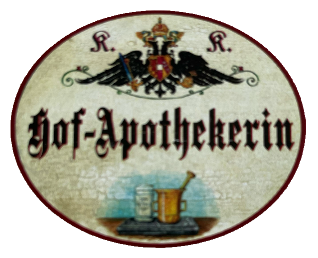 KuK Nostalgie Holzschild Hof-Apothekerin Pharmazie Apothekerin Apotheke Schild