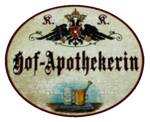 KuK Nostalgie Holzschild Hof-Apothekerin Pharmazie Apothekerin Apotheke Schild