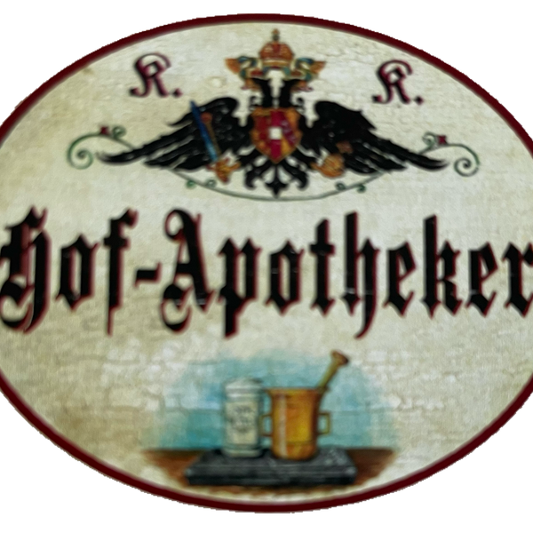 KuK Nostalgie Holzschild Hof-Apotheker Pharmazie Apotheker Apotheke Schild