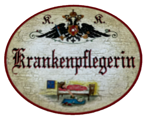KuK Nostalgie Holzschild Krankenpflegerin Krankenschwester Schild