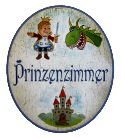 Nostalgie Holzschild Prinzenzimmer Kinderzimmer Junge Jungs Wohnung Schild