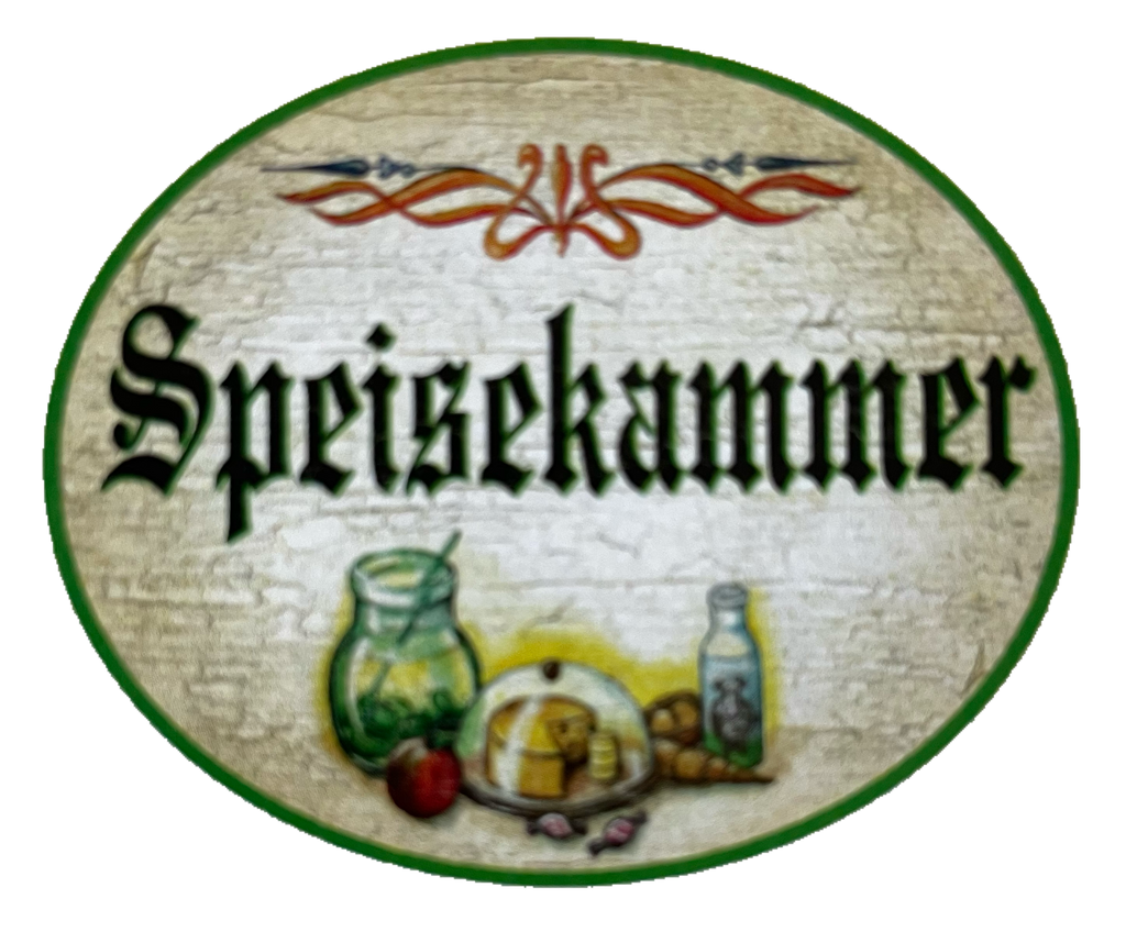 Nostalgie Holzschild Speisekammer Vorratskammer Speis Lebensmittel Schild