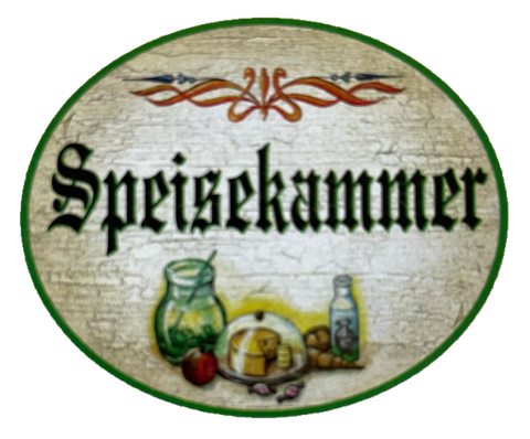 Nostalgie Holzschild Speisekammer Vorratskammer Speis Lebensmittel Schild