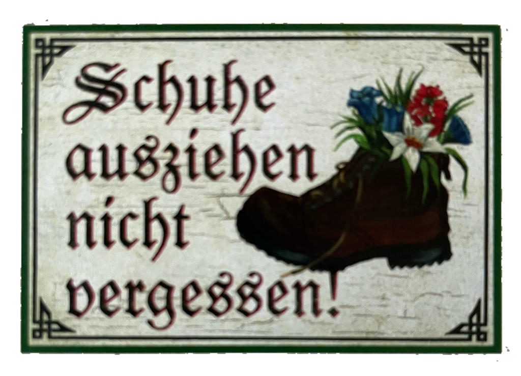 Nostalgie Holzschild Schuhe Ausziehen Nicht Vergessen Wohnung Haus Schild