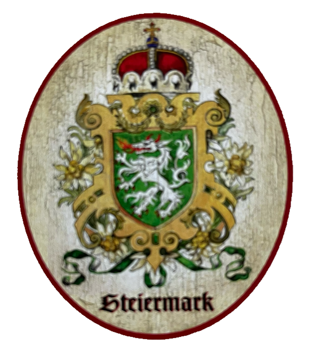 Nostalgie Holzschild Steiermark Wappen Bundesland Österreich Schild
