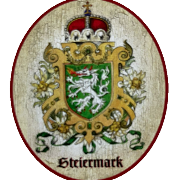 Nostalgie Holzschild Steiermark Wappen Bundesland Österreich Schild