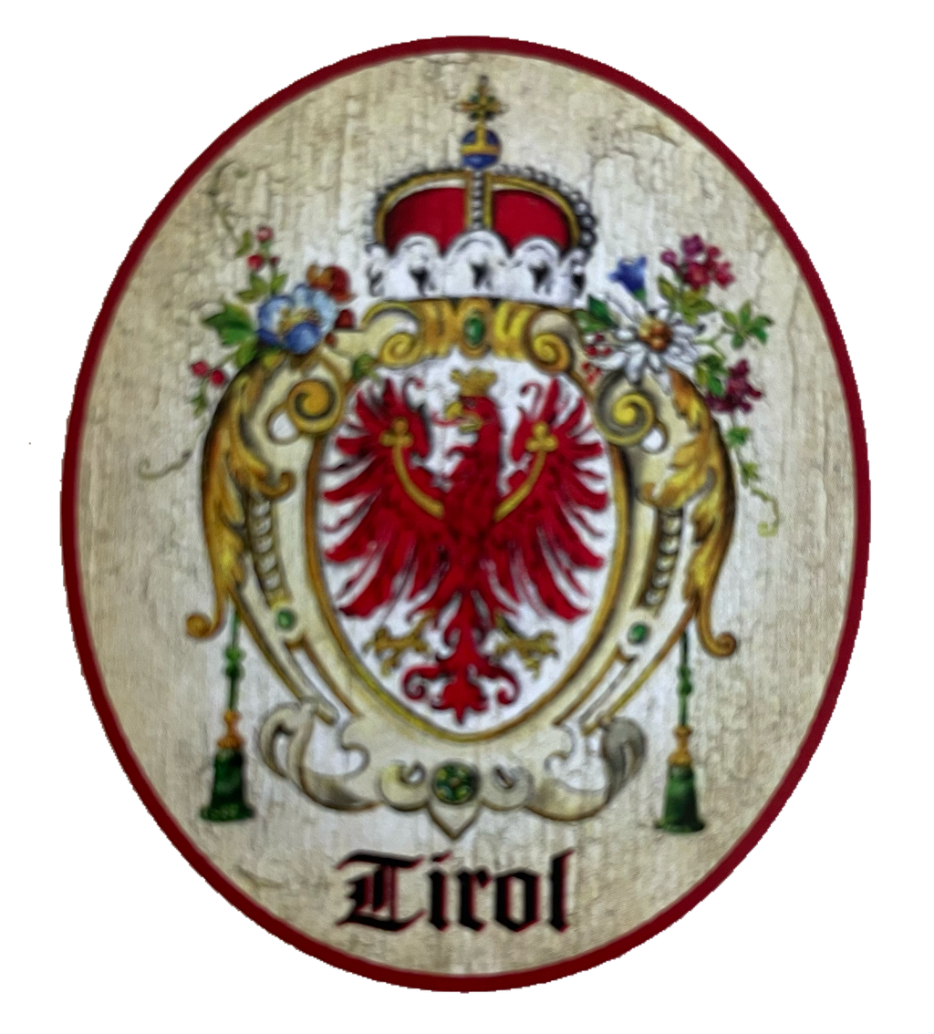 Nostalgie Holzschild Tirol Wappen Bundesland Österreich Schild