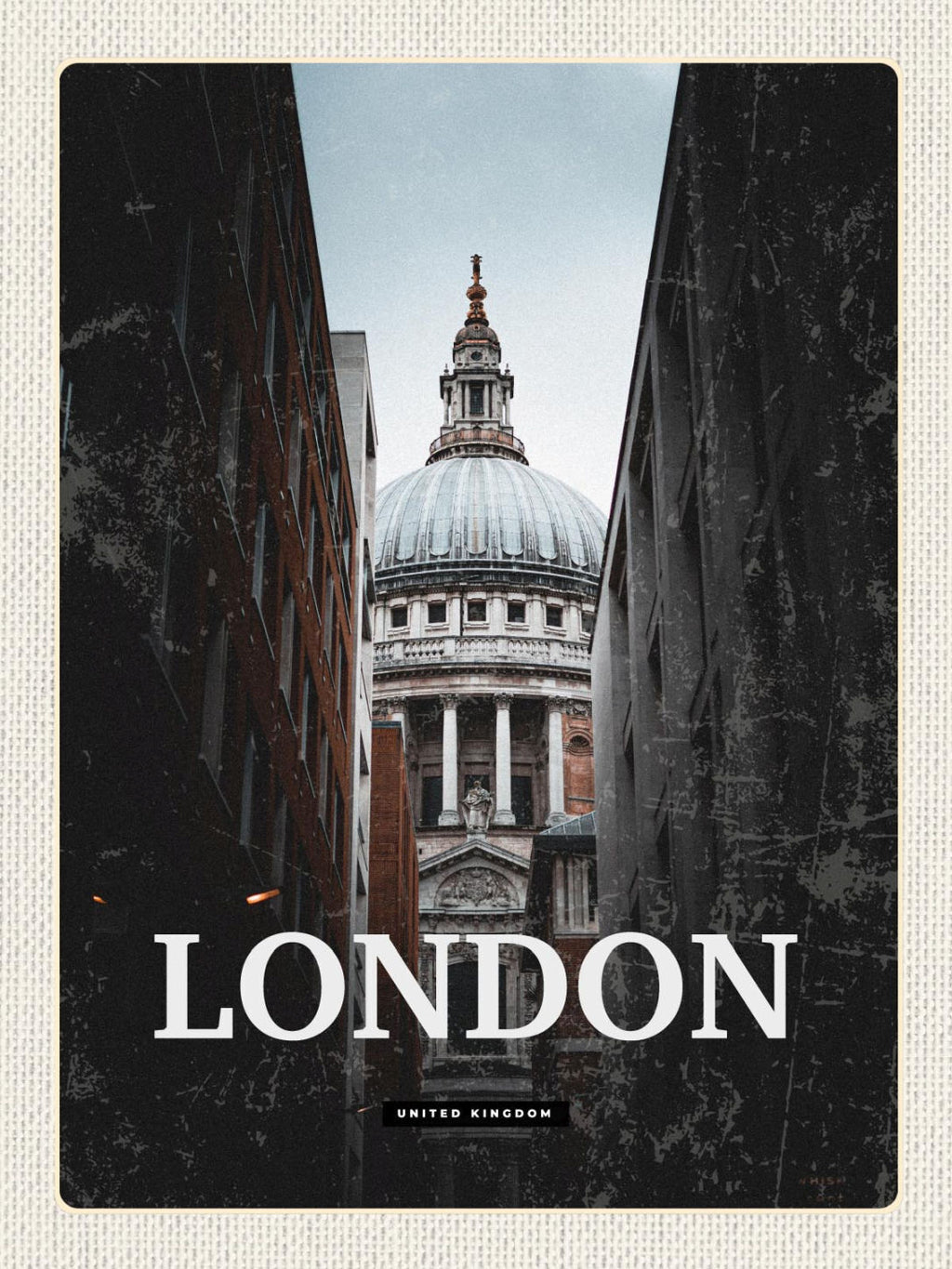 Schild London United Kingdom GB St.Paul Kathedrale 12x18 20x30 30x40 Blech/Holz