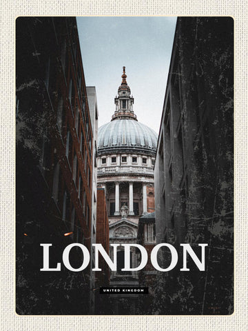 Schild London United Kingdom GB St.Paul Kathedrale 12x18 20x30 30x40 Blech/Holz