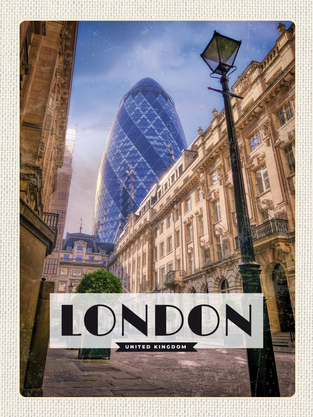 Schild London United Kingdom Großbritannien Gebäude 12x18 20x30 30x40 Blech/Holz