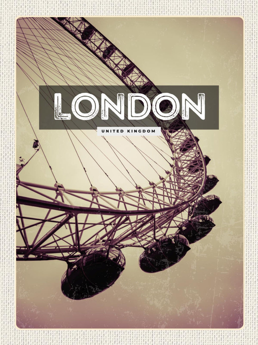 Schild London England UK Großbritannien Eye 12x18 20x30 30x40 Blech od. Holz