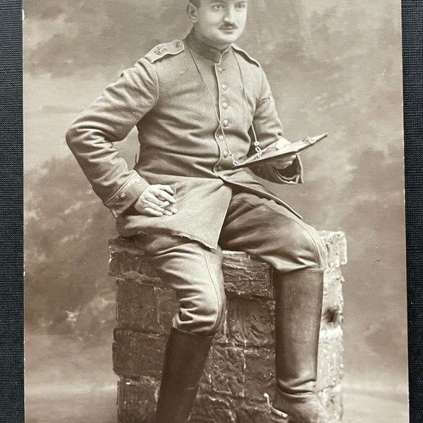 Porträt Soldat Uniform Schirmmütze Bart Militär Krieg 410099 TH