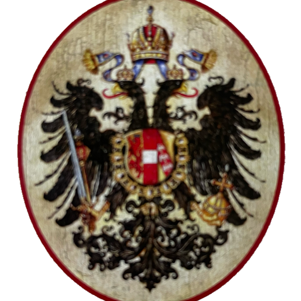 Nostalgie Holzschild Österreich Doppeladler Wappen Kuk Schild