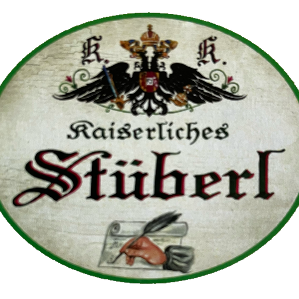 Kuk Nostalgie Holzschild Kaiserliches Stüberl Stube Arbeitszimmer Raum Schild