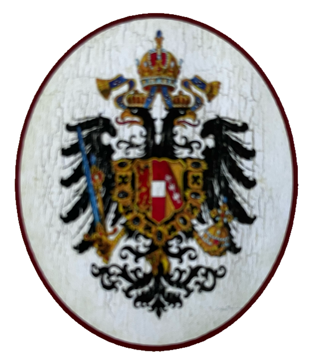 Nostalgie Holzschild Österreich Doppeladler Wappen Kuk Schild