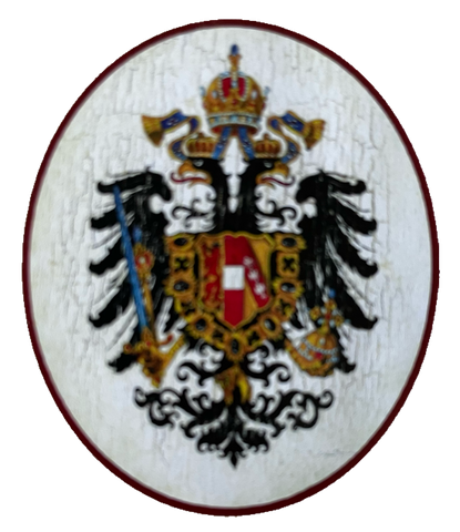 Nostalgie Holzschild Österreich Doppeladler Wappen Kuk Schild