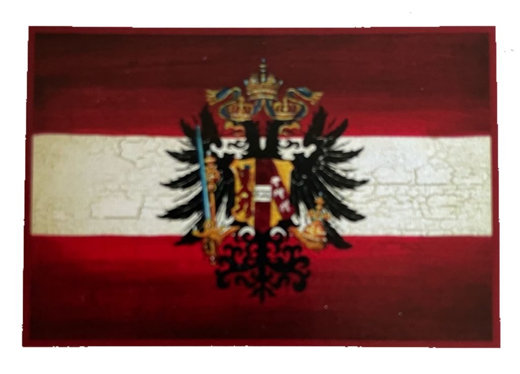 Nostalgie Holzschild Flagge Österreich Doppeladler Wappen Fahne KuK Schild