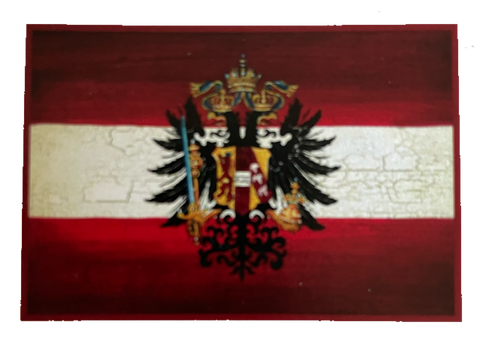 Nostalgie Holzschild Flagge Österreich Doppeladler Wappen Fahne KuK Schild
