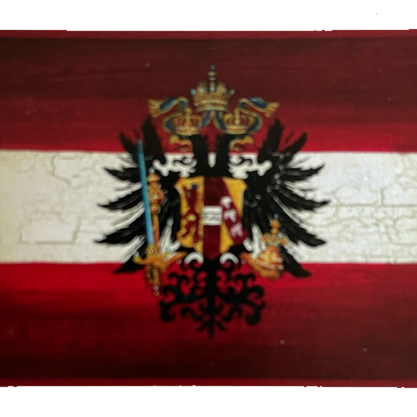 Nostalgie Holzschild Flagge Österreich Doppeladler Wappen Fahne KuK Schild