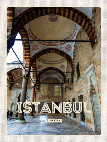 Schild Istanbul Turkey Türkei Blaue Moschee 12x18 20x30 30x40 Blech od. Holz
