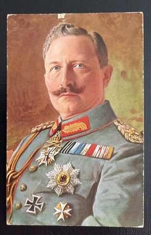 Kaiser Wilhelm mit Orden und Abzeichen 165248 Ga G