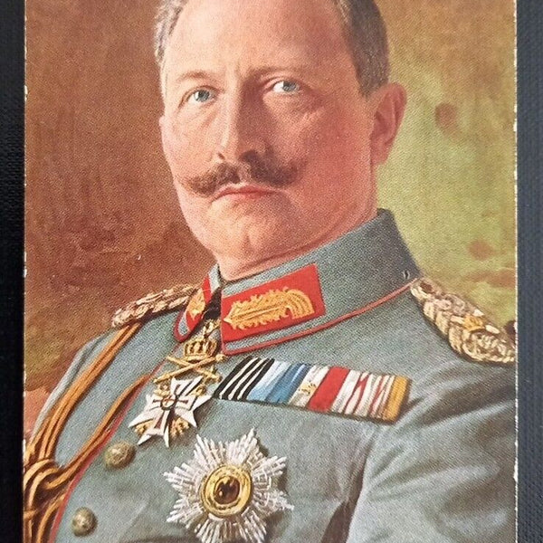Kaiser Wilhelm mit Orden und Abzeichen 165248 Ga G