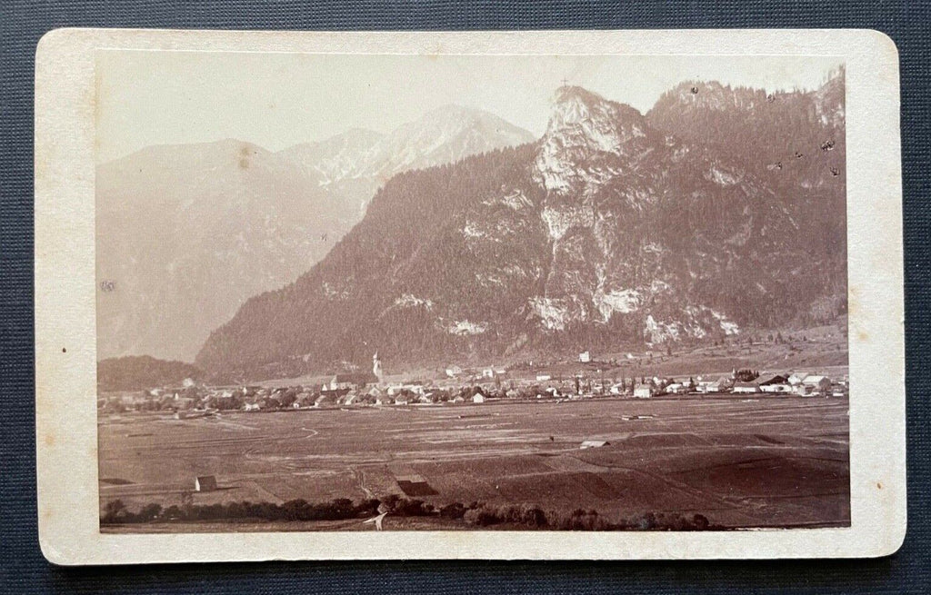 Foto Oberammergau Blick Ort Gebirge Berg Bayern Deutschland ca.10,4x6,4cm 410072