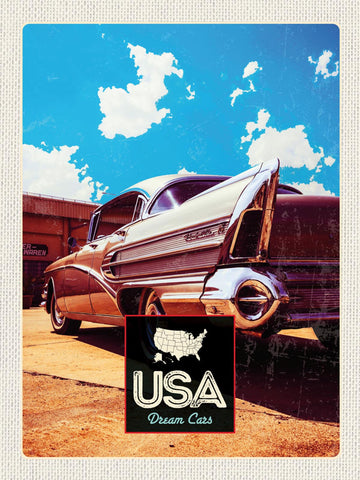 Schild USA Dream Cars Traum Auto Buick Amerika 12x18 20x30 30x40 Blech/Holz