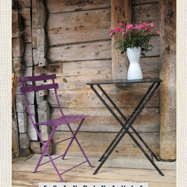 Schild Scandinavia Skandinavien Garten Sessel Tisch 12x18 20x30 30x40 Blech/Holz