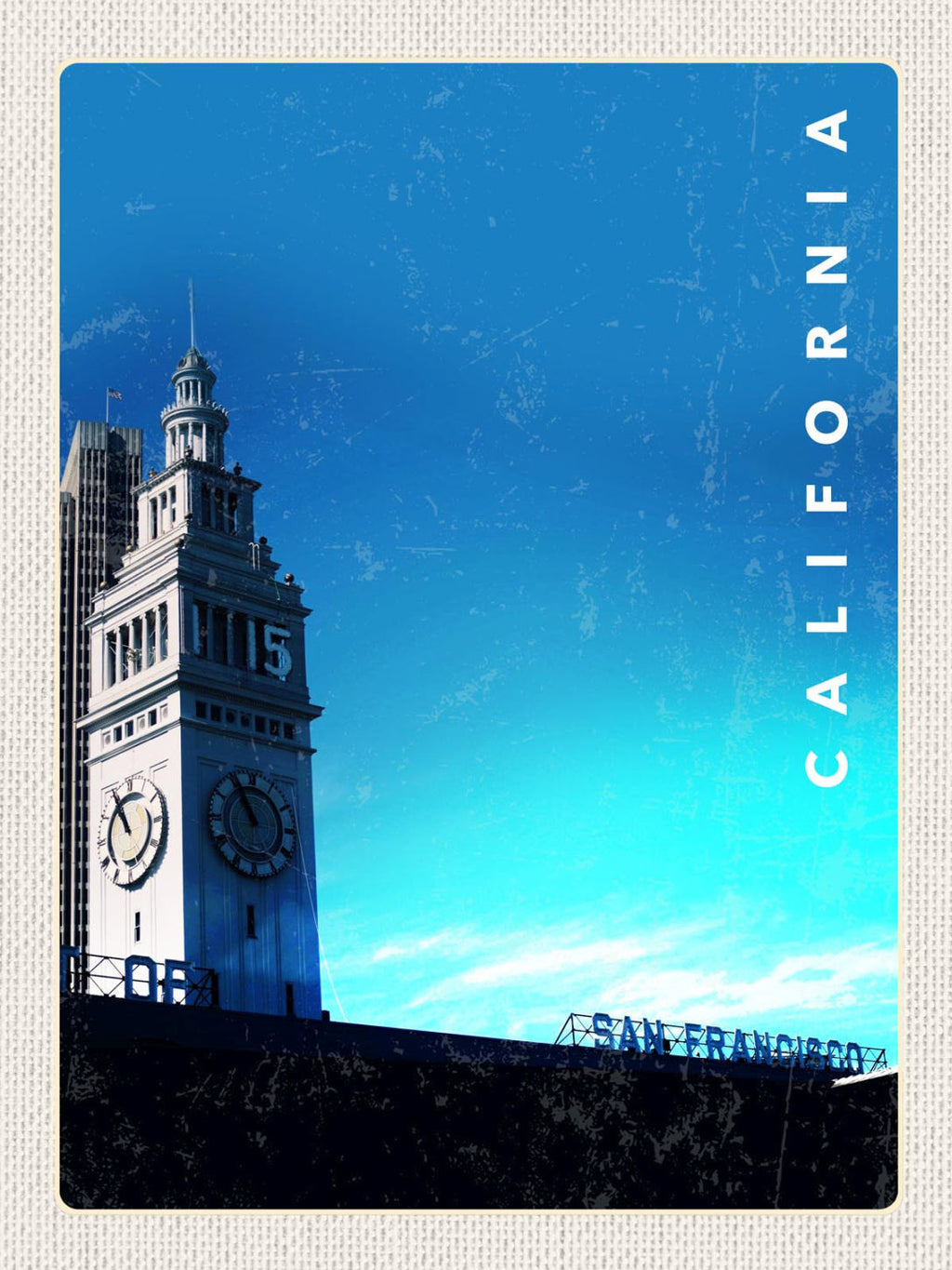 Schild San Francisco Ferry Building California USA 12x18 20x30 30x40 Blech/Holz