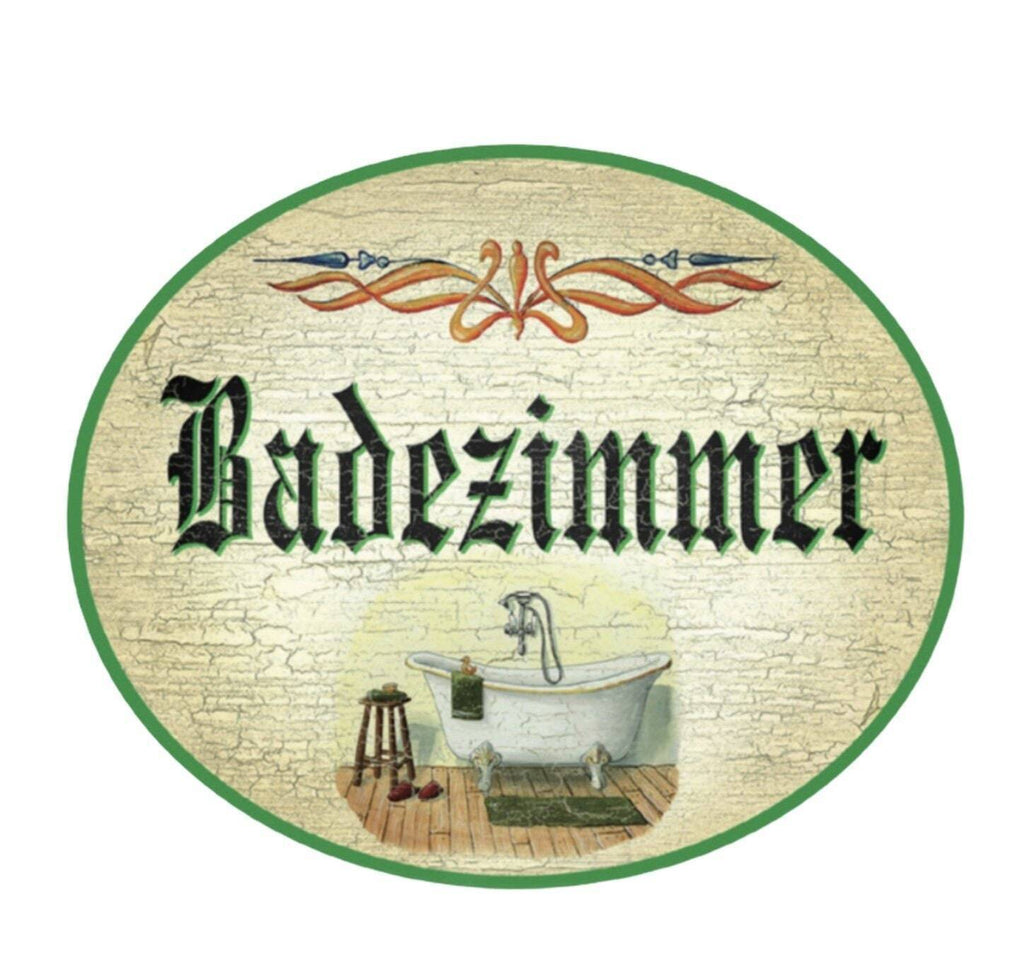 K&k nostalgie holzschild badezimmer