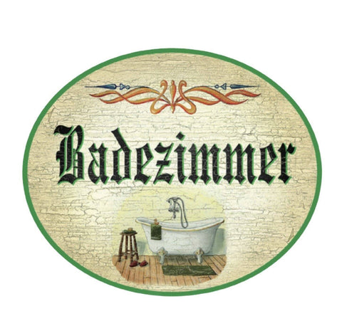 K&k nostalgie holzschild badezimmer