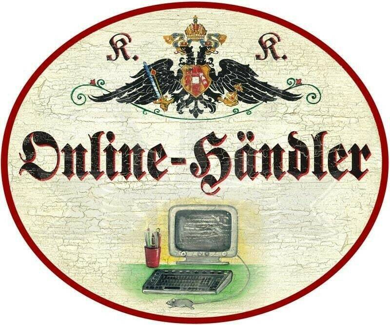 Kuk nostalgie holzschild - online-händler - computer pc th