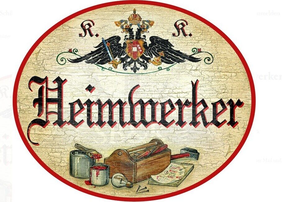 Kuk nostalgie holzschild heimwerker