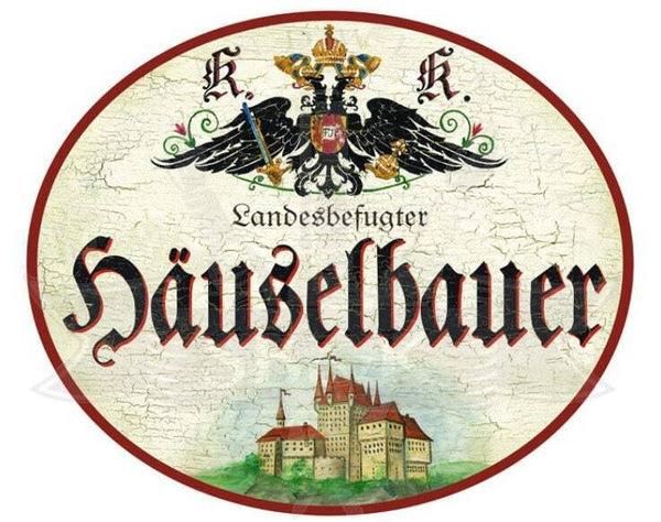 Kuk nostalgie holzschild landesbefugter häuselbauer