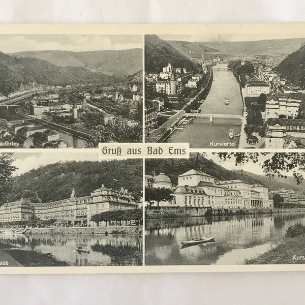 AK, Grußkarte, Rheinland Pfalz, Bad Ems Kurviertel (110317 BW)