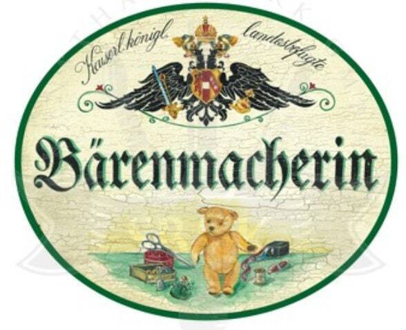 Kuk nostalgie holzschild bärenmacherin