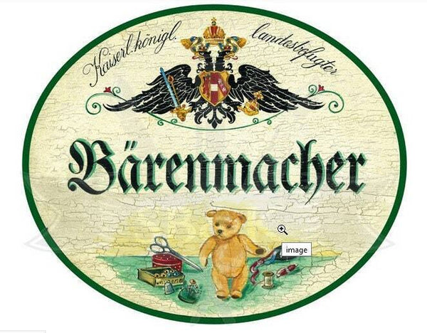 Kuk nostalgie holzschild bärenmacher