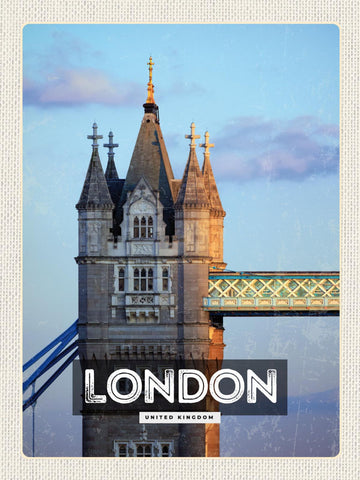 Schild London Tower Bridge England UK GB 12x18 20x30 30x40 Blech od. Holz