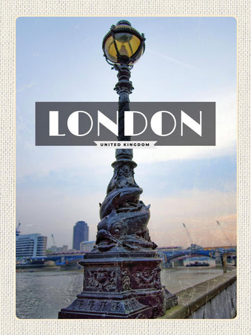 Schild London England UK Großbritannien Laterne 12x18 20x30 30x40 Blech od. Holz