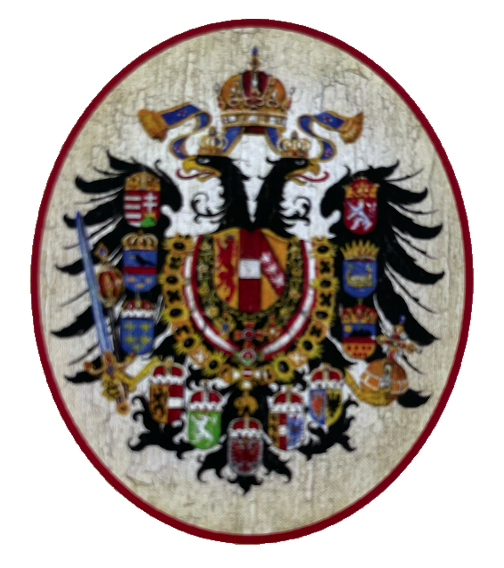 KuK Nostalgie Holzschild Doppelader Mit Kronländern Wappen Österreich Schild