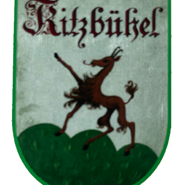 Nostalgie Holzschild Kitzbühel Tirol Wappen Österreich KuK Schild