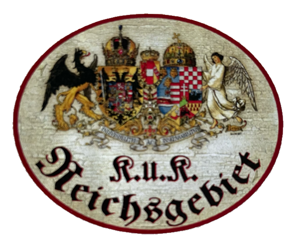 Nostalgie Holzschild KuK Reichsgebiet Kaiser Österreich Schild